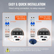 VEVOR 3 Phase Converter - 7.5HP 23A 220V Single Phase to 3 Phase Converter, Digital Phase Shifter for Residential and Light Commercial Use, 220V-240V Input/Output (One Converter for One Motor Only)