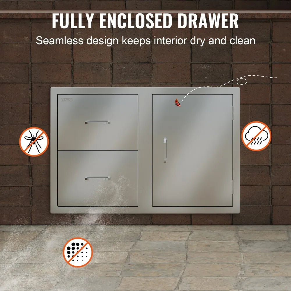 VEVOR Outdoor Kitchen Door Drawer Combo 32.5\