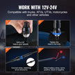 VEVOR 2 PCS 3 FT Whip Light, APP & RF Remote Control Led Whip Light, Waterproof RGB Chasing Lighted Whips with 4 Flags, for UTVs, ATVs, Motorcycles, RZR, Can-am, Trucks, Off-road, Go-karts