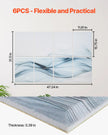 VEVOR 8 Pack Art Acoustic Panels 15.8 x 11.8 inch Self Adhesive for Home Studio