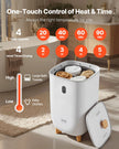 VEVOR 35L Large Towel Warmer Bucket with LED Screen Drying Fuction & Timer White