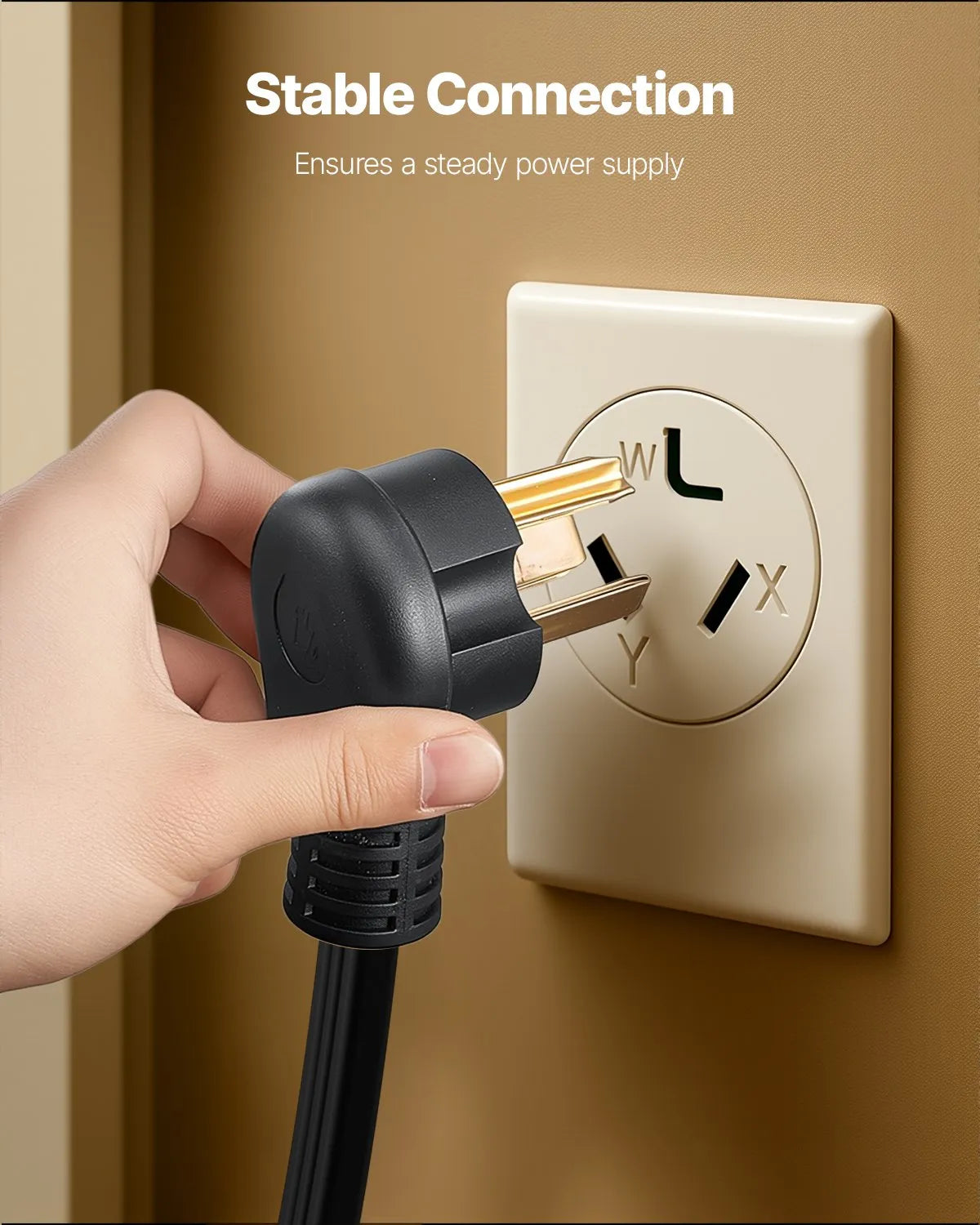 VEVOR 10 ft Dryer Power Cord 3-Prong NEMA 10-30P Dryer Cord w/ Eyelet Connectors