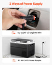 VEVOR 12V Car Refrigerator Portable Freezer 52.8QT Electric Cooler for Camping