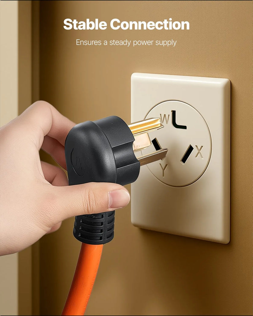 VEVOR 25 ft Dryer Extension Cord 3-Prong NEMA 10-30P to 10-30R Dryer Cord 30A