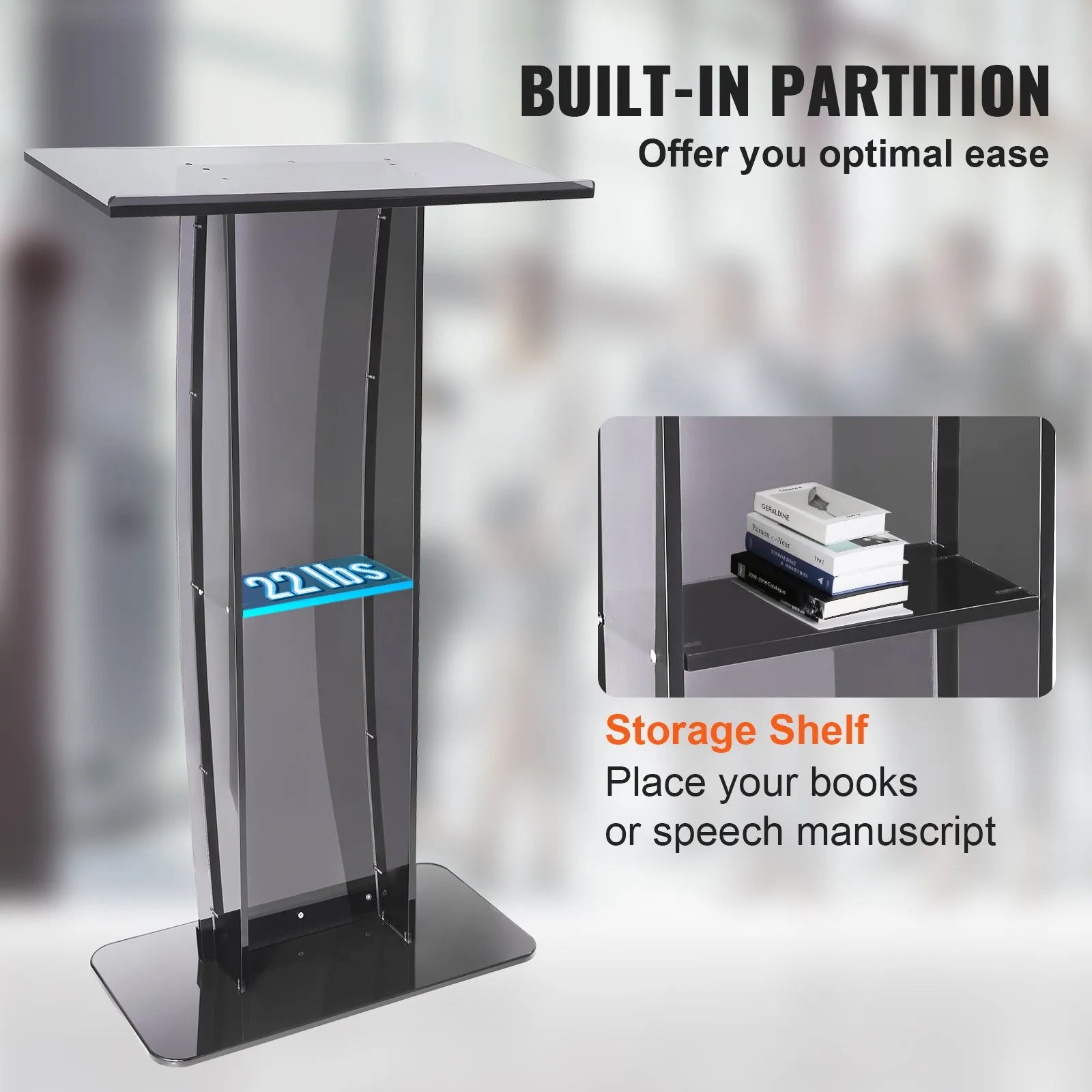 VEVOR Acrylic Podium, 47
