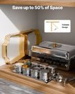 VEVOR 8 Qt 4 Pack Rectangle Chafing Dish Buffet Set Fullsize Pan Stainless Steel