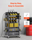 VEVOR 5-tier Tool Organizer Cart with Charging Station Garage Cart on Wheels