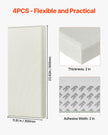 VEVOR 4 PCS Acoustic Wall Panels 2 in Thick 23.6 x 11.8 in Self-adhesive Beige