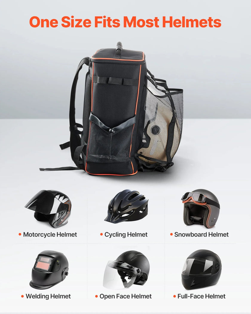 VEVOR 35.6L Welding Backpack 600D Polyester Welder Backpack for Tools and Helmet