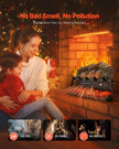 VEVOR 25 Inch Electric Fireplace Log Heater with Crackling Sound Timer Remote
