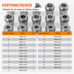 VEVOR 25 pcs ER32 Collet Set, 1/16''-13/16'', ER32 Spring Collet Chuck Set, 0.0006
