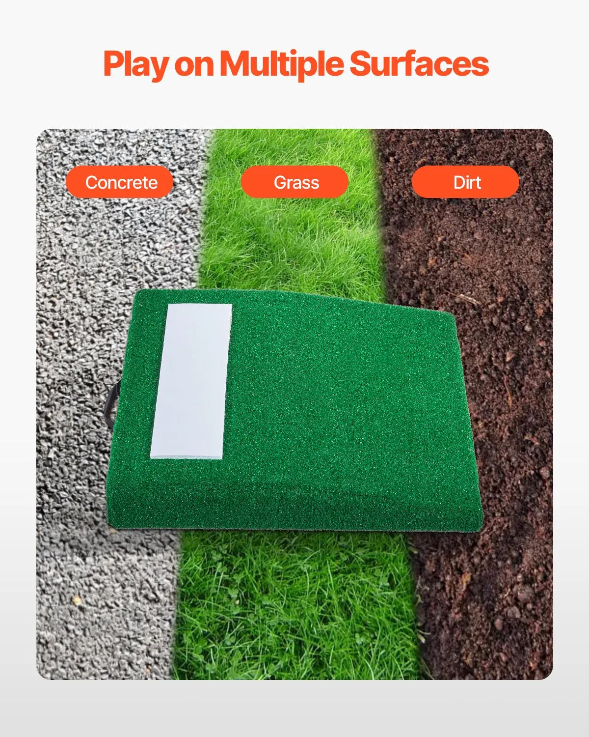 VEVOR 31 in Pitching Mound Portable Pitcher Mound Baseball Softball Training