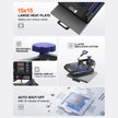 VEVOR 5 in 1 Heat Press Machine 15x15 in 30oz Tumbler Press T-Shirts Black+Blue