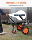 1000lbs Trailer Dolly 16.7 and 22 in Adjustable Height 2 in Ball 14 in Tires