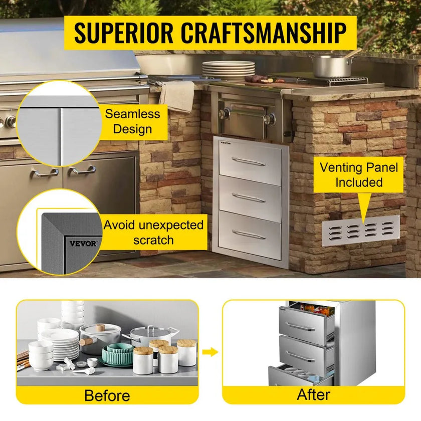 VEVOR Outdoor Kitchen Drawers 16\
