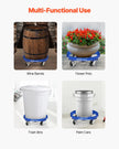 VEVOR 55 Gallon Drum Dolly 2000 lbs Barrel Dolly Cart Drum Caddy 4 Caster Wheels