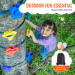 VEVOR Ninja Tree Climbing Kit 12 Climbing Holds 6 Ratchet Straps Climbing Ladder