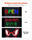 VEVOR 27x14in Programmable LED Sign Digital Scrolling Display Board P5 Fullcolor