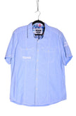 POINT ZERO Men Button Down Tops Regular fit in Blue - L