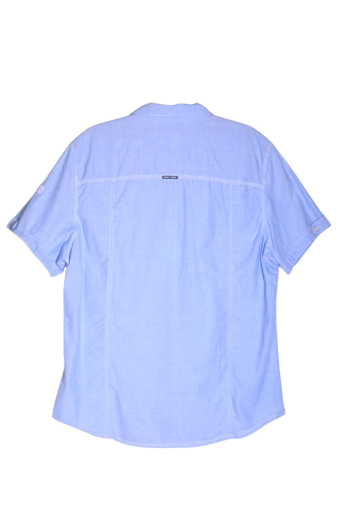 POINT ZERO Men Button Down Tops Regular fit in Blue - L