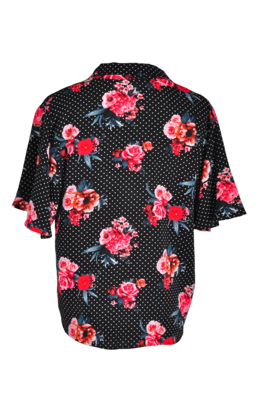 MONTEAU Women Crop Tops Regular fit in Black - L