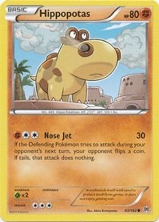 Hippopotas 83/162 - XY  BREAKthrough
