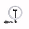 10-inch LED Ring Light, 120 LEDs, 2900-6500K, USB Powered, Phone Holder and Tripod Options