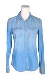 GAP Women Denim Tops Regular fit in Blue - XS