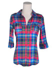 GRG DENIM Women Button Down Tops Regular fit in Blue - XS