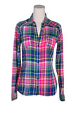 GRG DENIM Women Button Down Tops Regular fit in Blue - S