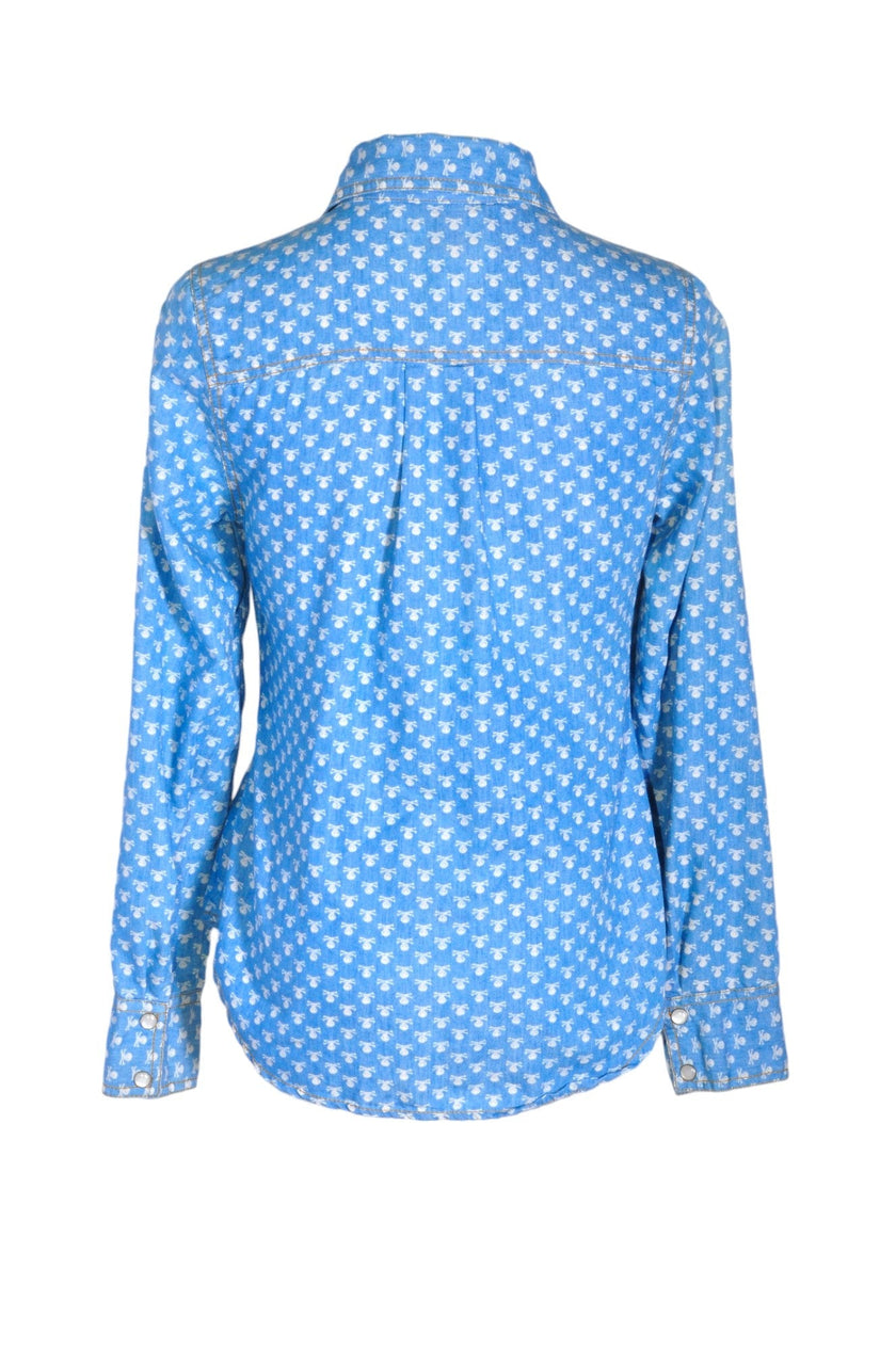STREETWEAR Women Button Down Tops Regular fit in Blue - S