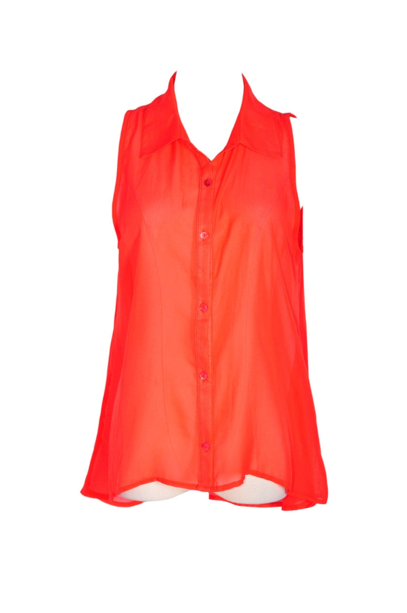 H.I.P. Women Button Down Tops Regular fit in Orange - S