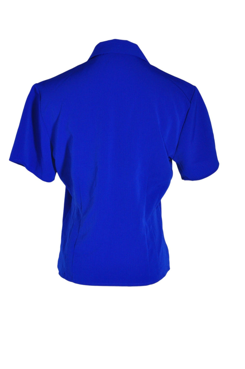 UNBRANDED Women Button Down Tops Regular fit in Blue - S