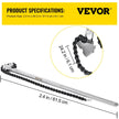 24 Inch Pipe Chain Wrench Heavy Duty 6.7 Inch Chain Wrench