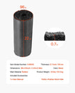 VEVOR 2 Rolls Rubber Mulch Roll for Landscaping 96 x 22in Rubber Mulch Mat