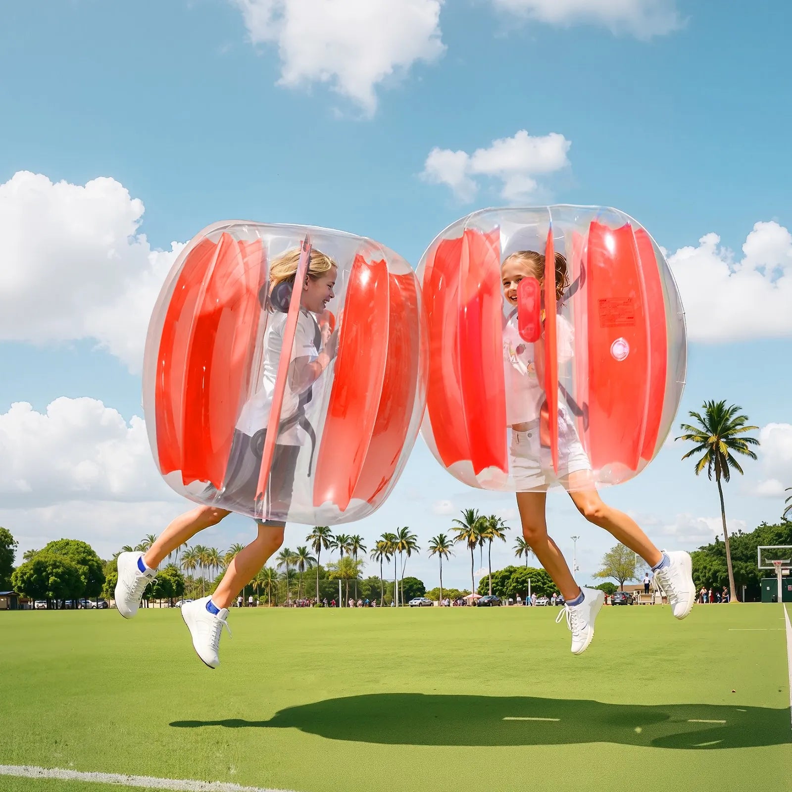 VEVOR 2-Pack 3FT/0.9M Inflatable Bumper Balls PVC Body Sumo Zorb Ball Outdoor