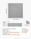 VEVOR 4 x 4 ft Slat Wall Paneling PVC Grey Garage Slatwall with Modular Design
