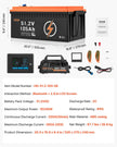 VEVOR 48V 105Ah Golf Cart Lithium Battery 20A Charger LCD Monitor & 4000+ Cycle