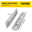 VEVOR 213 x 36 cm Aluminum Ramps 6000Lbs Car Trailer Truck Hook End 1 Pair Ramps