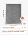 VEVOR 20x25x4 Aluminum Electrostatic Air Filter MERV 8 Actual 19.37x24.37x3.58