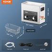 VEVOR 6L Ultrasonic Cleaner with Heater Timer & Basket Digital Sonic Machine