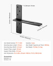 VEVOR 2 Pcs Shelf Brackets 12 inch / 304.8 mm Heavy Duty Floating Shelf Brackets