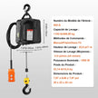 VEVOR 3-in-1 Electric Hoist Winch, 1100 lbs 1500W Portable Power Winch Crane, 22.9 ft Lifting Height, 13 ft/min with Wired and Wireless Remote Control, for Garage, Warehouse, Factory Lifting Towing