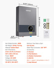 VEVOR 36kW Tankless Electric Water Heater Instant Hot with LCD Child Lock