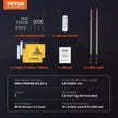 VEVOR 2 PCS 3 FT Whip Light, APP & RF Remote Control Led Whip Light, Waterproof RGB Chasing Lighted Whips with 4 Flags, for UTVs, ATVs, Motorcycles, RZR, Can-am, Trucks, Off-road, Go-karts