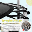 55 Inch Trampoline for Kids Toddler Mini Trampoline with Safety Enclosure Net - Blue