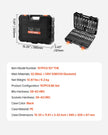 Bit Socket Set 107-Piece SAE and Metric Hex/Torx/E-Torx/Tamper-Proof/Extra Long