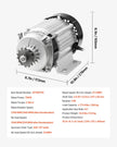 VEVOR 750W Electric Brushless DC Motor Kit 48V 2700rpm with Upgraded Controller