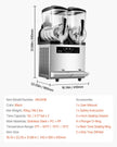 VEVOR 12Lx2 Tank Commercial Slushy Machine Margarita Smoothie Frozen Drink Maker