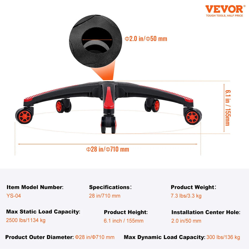VEVOR Office Chair Base Replacement 28